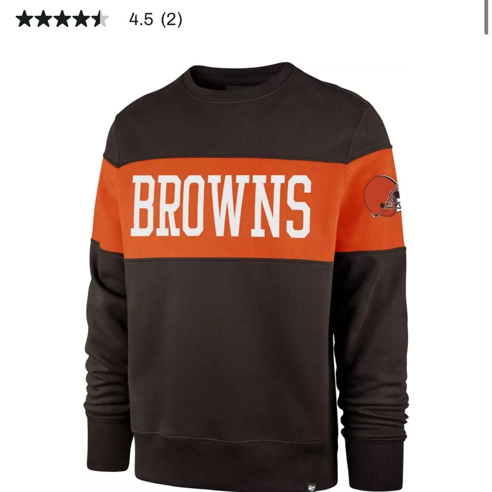 47 Black and Orange Crewneck Sweater
